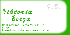viktoria becza business card